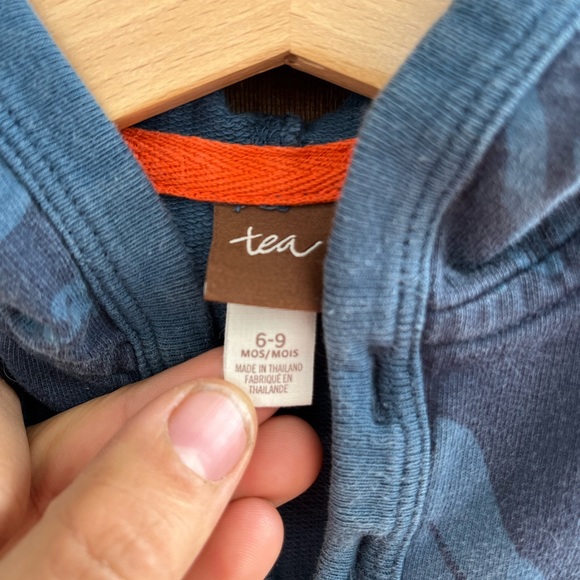 Tea sweatshirt hooded romper - Picture 3 of 4